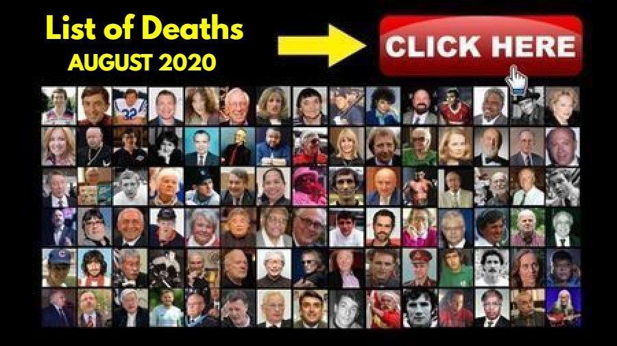 Deaths August 2020